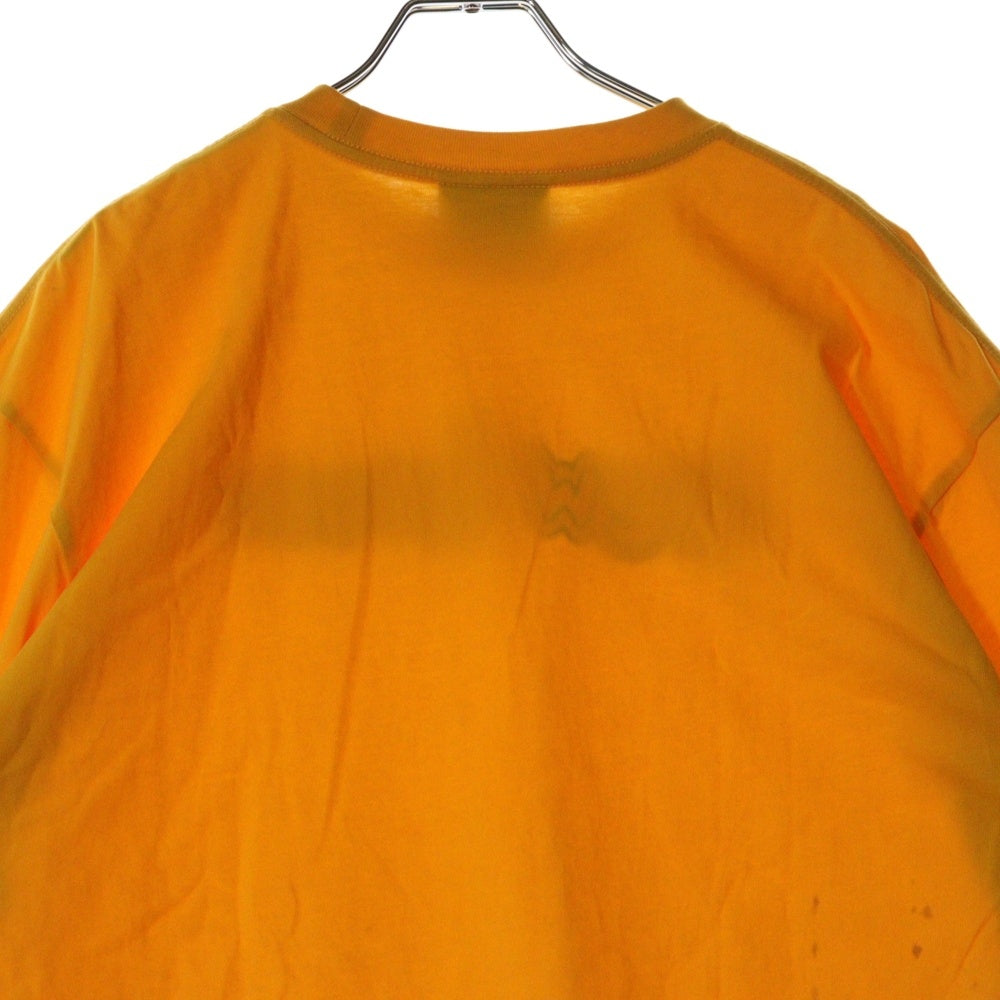 drew house(ドリューハウス) 21AW LOGO TEE フロントロゴプリント クルーネック半袖Tシャツ カットソー イエロー