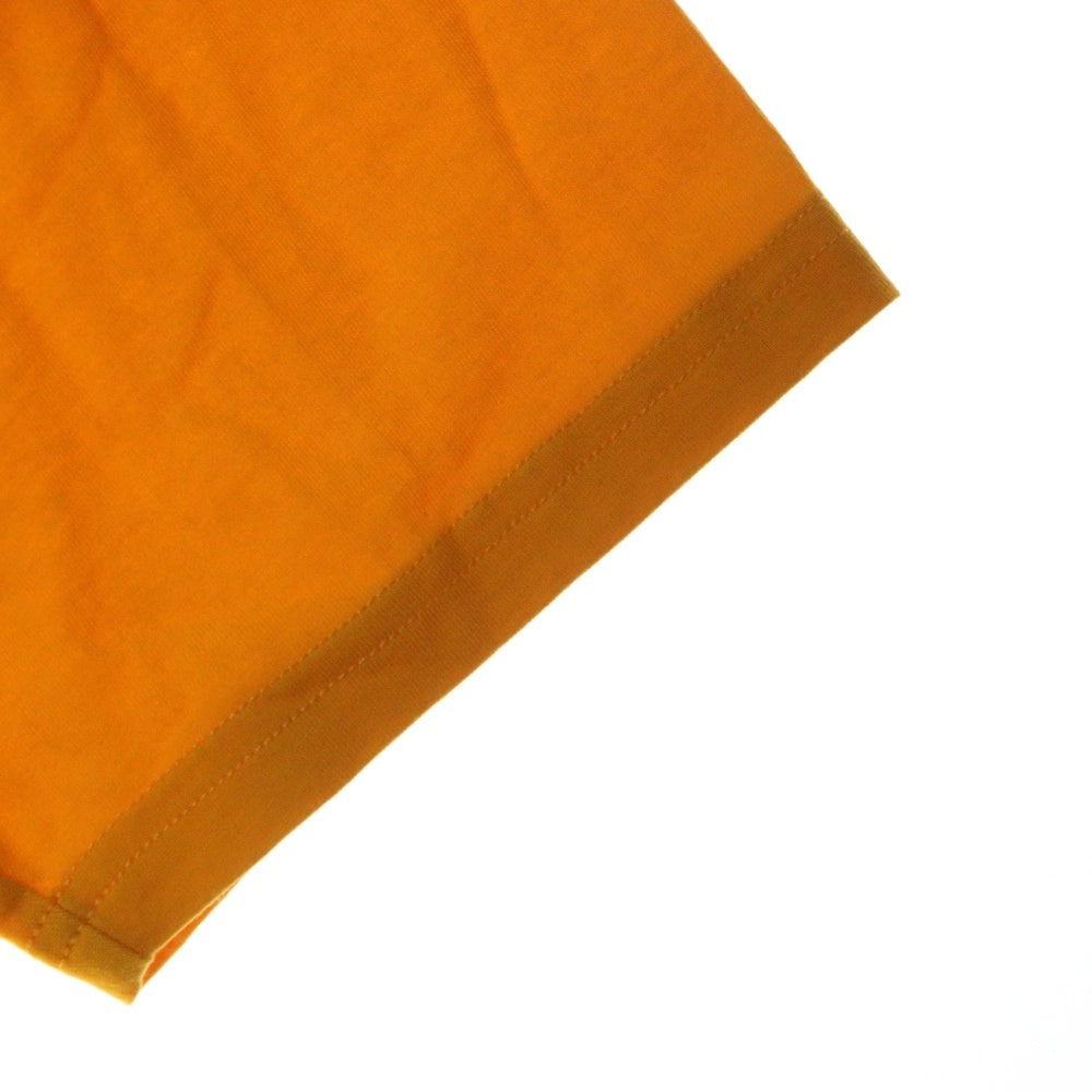 drew house(ドリューハウス) 21AW LOGO TEE フロントロゴプリント クルーネック半袖Tシャツ カットソー イエロー