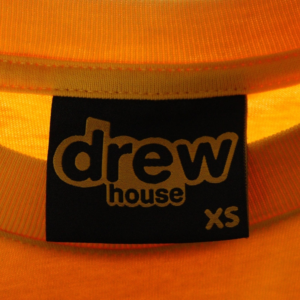 drew house(ドリューハウス) 21AW LOGO TEE フロントロゴプリント クルーネック半袖Tシャツ カットソー イエロー