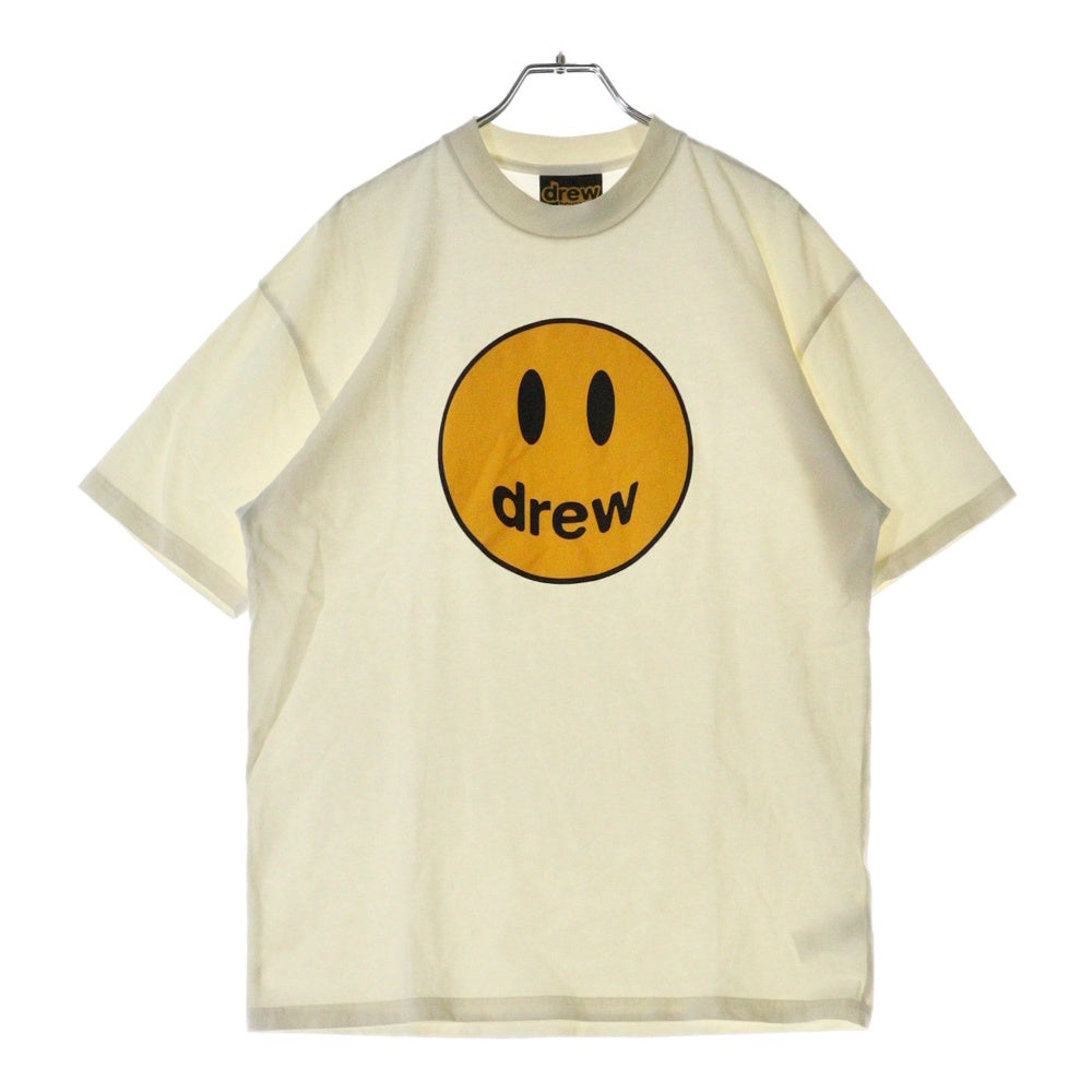drew house(ドリューハウス) マスコット フロントロゴプリント クルーネック半袖Tシャツ カットソー ホワイト