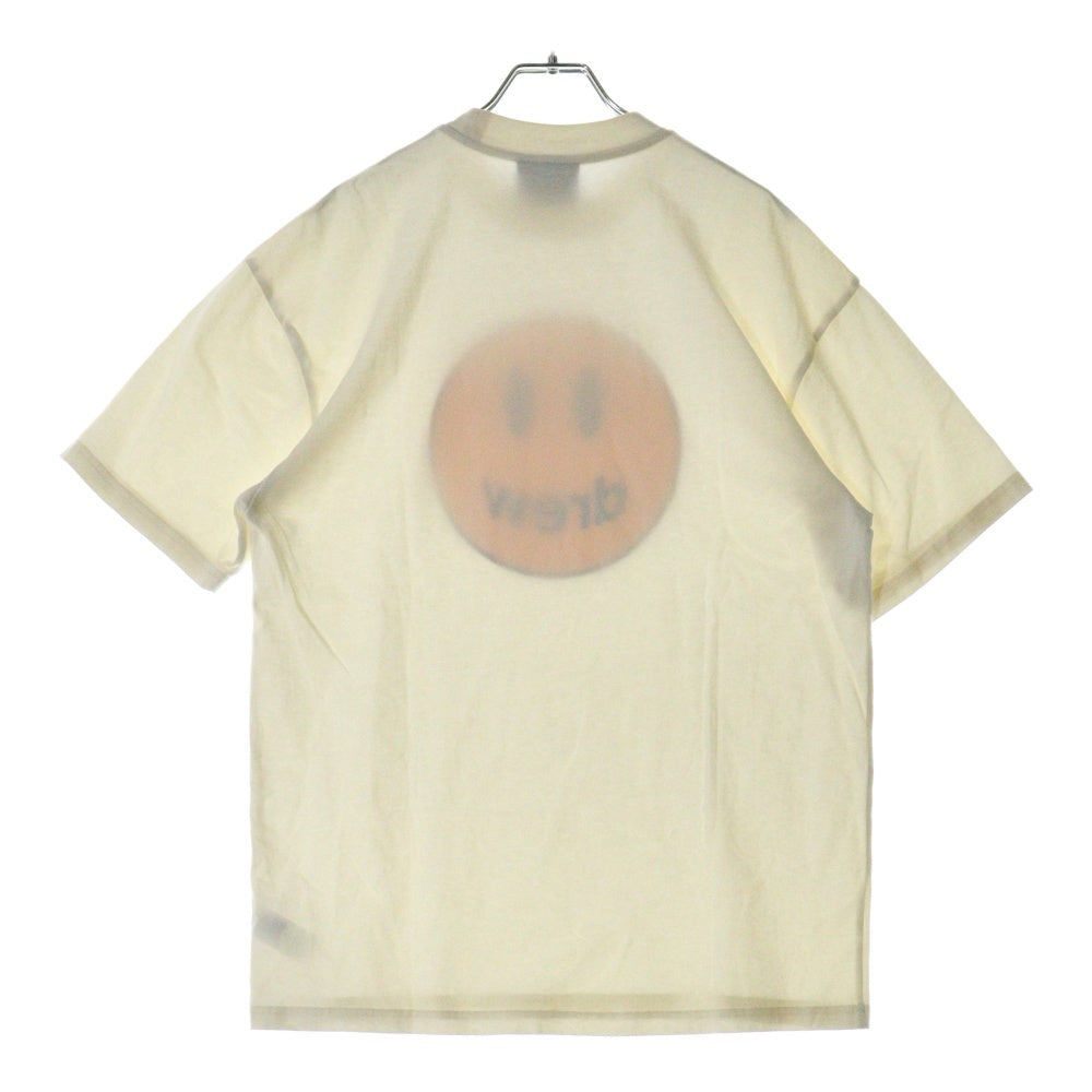 drew house(ドリューハウス) マスコット フロントロゴプリント クルーネック半袖Tシャツ カットソー ホワイト