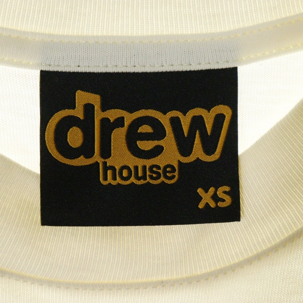 drew house(ドリューハウス) マスコット フロントロゴプリント クルーネック半袖Tシャツ カットソー ホワイト