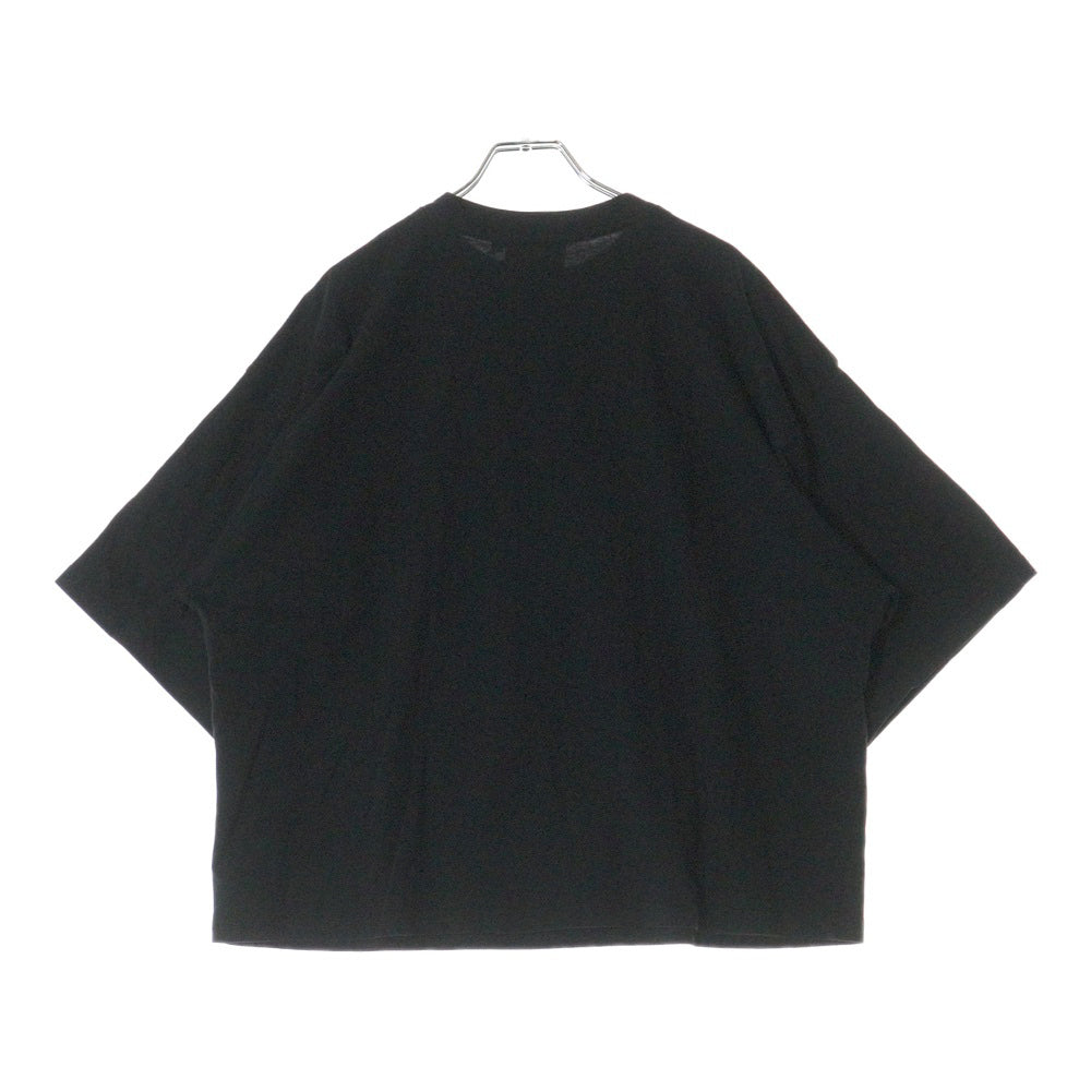 drew house(ドリューハウス) 22AW JOY BOXY SS TEE ジョイ バルーン マスコットロゴプリント クルーネック半袖Tシャツ カットソー ブラック/イエロー