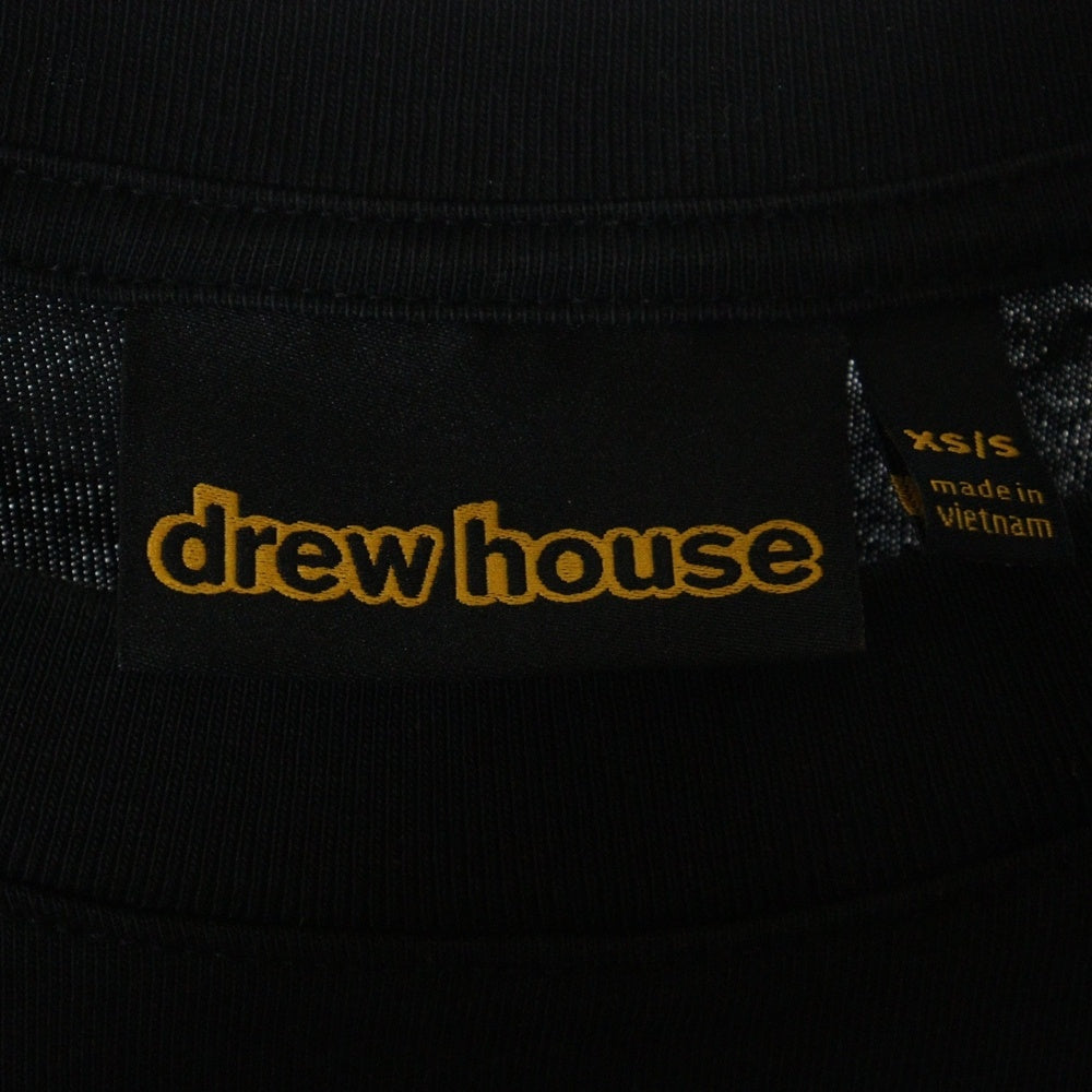 drew house(ドリューハウス) 22AW JOY BOXY SS TEE ジョイ バルーン マスコットロゴプリント クルーネック半袖Tシャツ カットソー ブラック/イエロー