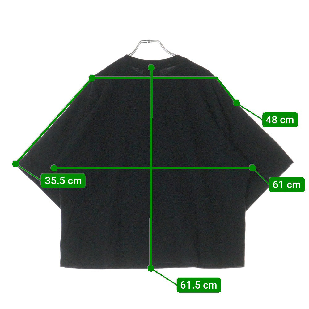 drew house(ドリューハウス) 22AW JOY BOXY SS TEE ジョイ バルーン マスコットロゴプリント クルーネック半袖Tシャツ カットソー ブラック/イエロー
