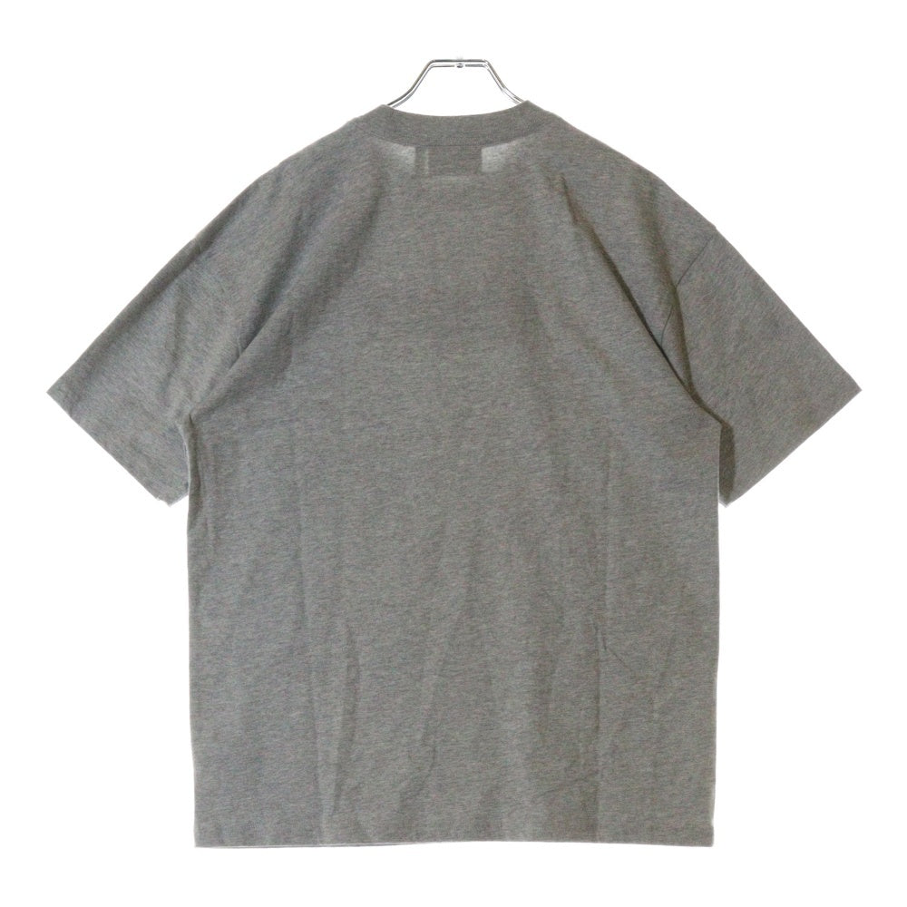 drew house(ドリューハウス) フロントロゴプリント クルーネック半袖Tシャツ カットソー グレー