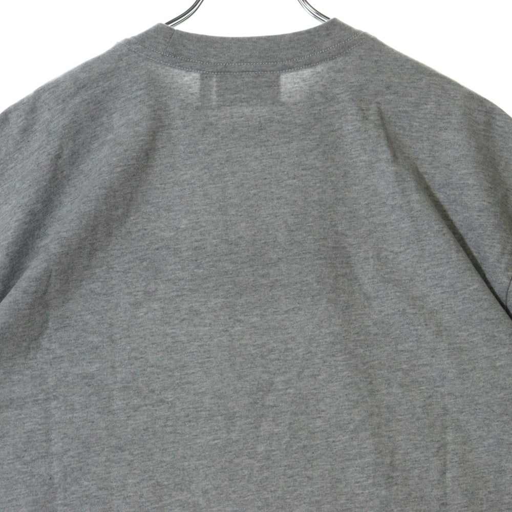 drew house(ドリューハウス) フロントロゴプリント クルーネック半袖Tシャツ カットソー グレー
