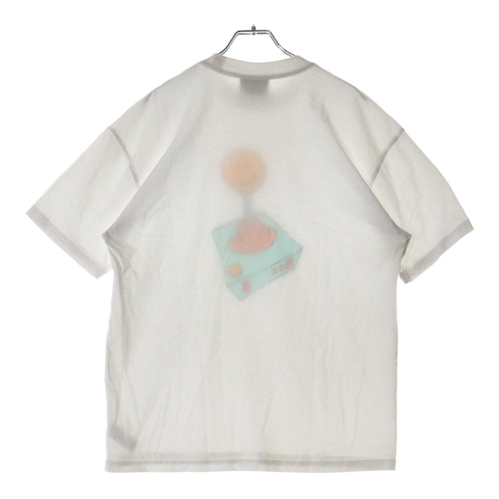 drew house(ドリューハウス) 21AW JOYSTICK T-SHIRT ジョイスティック フロントロゴプリント クルーネック半袖Tシャツ カットソー ホワイト