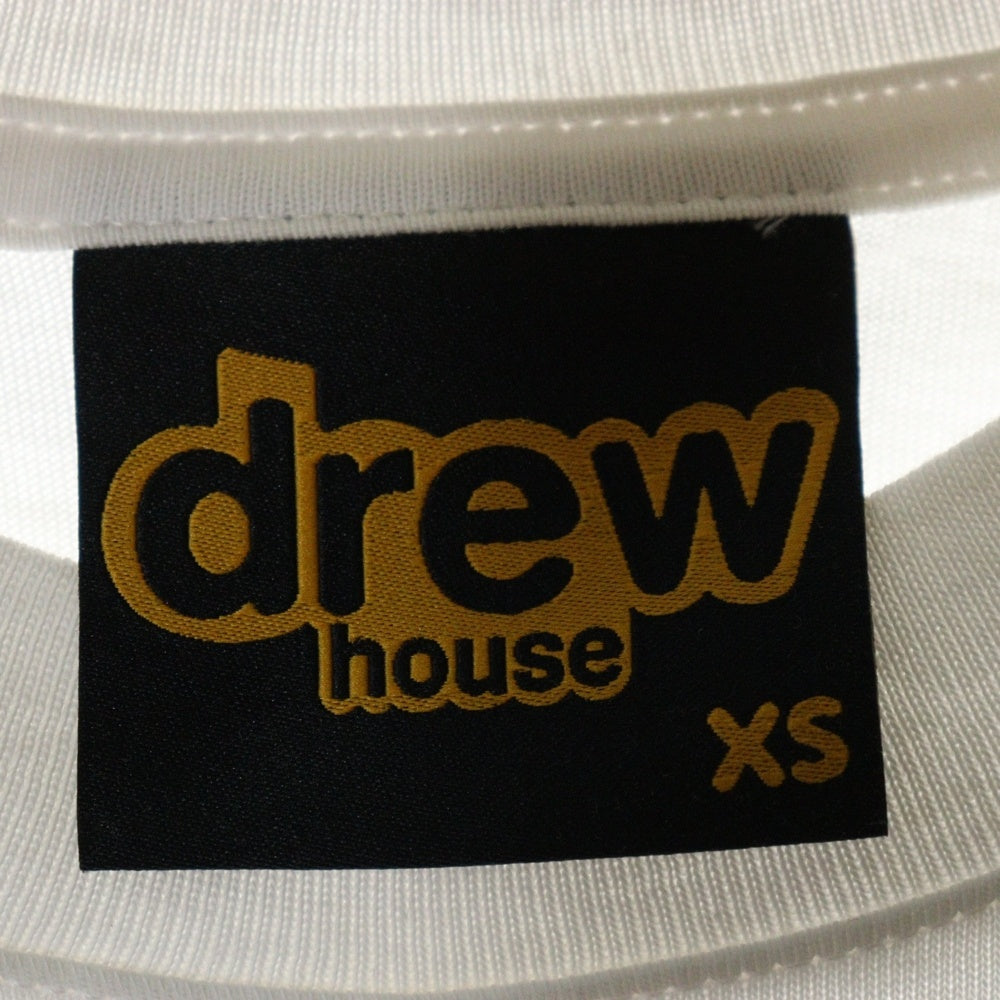 drew house(ドリューハウス) 21AW JOYSTICK T-SHIRT ジョイスティック フロントロゴプリント クルーネック半袖Tシャツ カットソー ホワイト