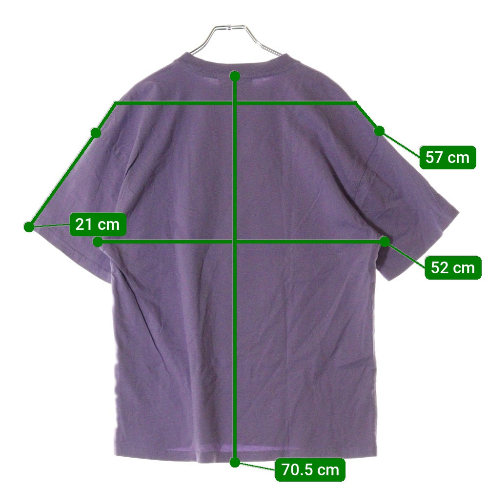 drew house(ドリューハウス) 21AW JOY T-SHIRT ジョイ バルーン マスコットロゴプリント クルーネック半袖Tシャツ カットソー パープル/イエロー