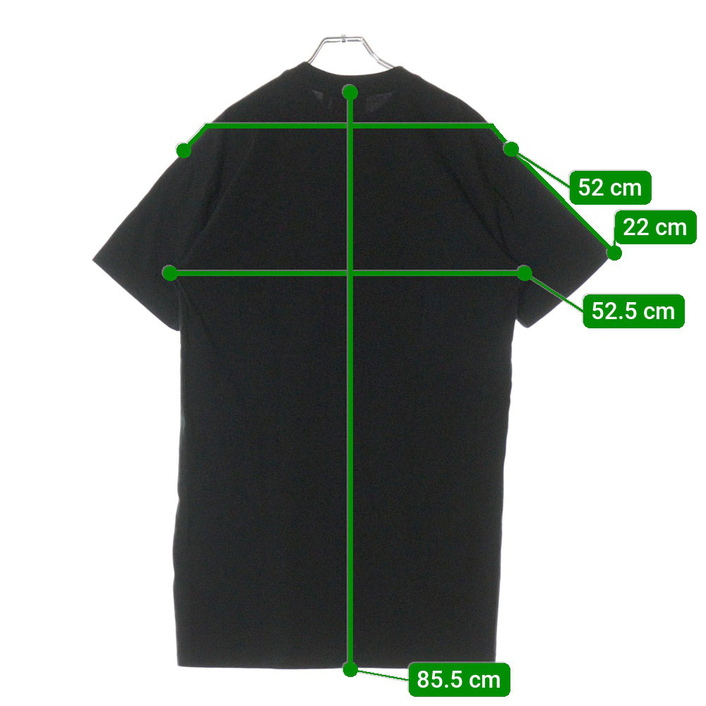 drew house(ドリューハウス) ロゴプリント クルーネック半袖Tシャツ カットソー ブラック/イエロー