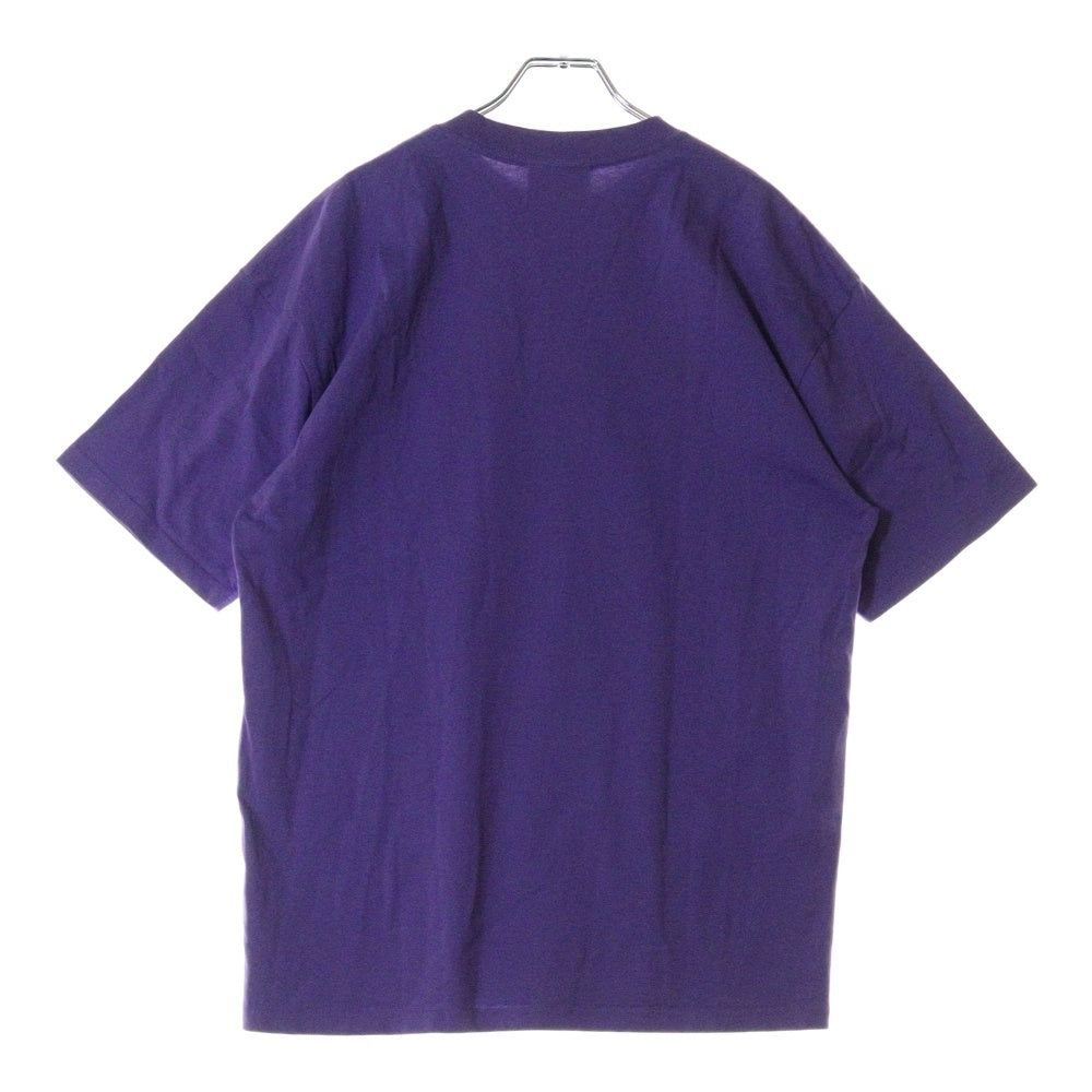 drew house(ドリューハウス) 21AW LOGO TEE フロントロゴプリント クルーネック半袖Tシャツ カットソー パープル/イエロー