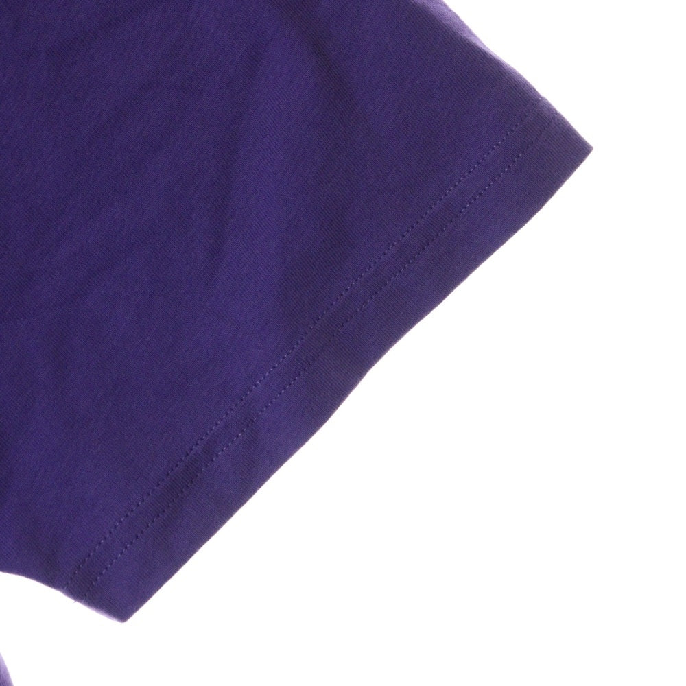 drew house(ドリューハウス) 21AW LOGO TEE フロントロゴプリント クルーネック半袖Tシャツ カットソー パープル/イエロー