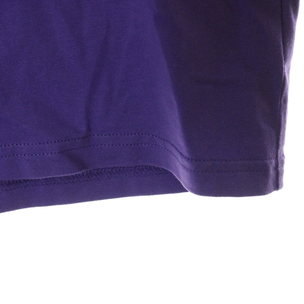 drew house(ドリューハウス) 21AW LOGO TEE フロントロゴプリント クルーネック半袖Tシャツ カットソー パープル/イエロー