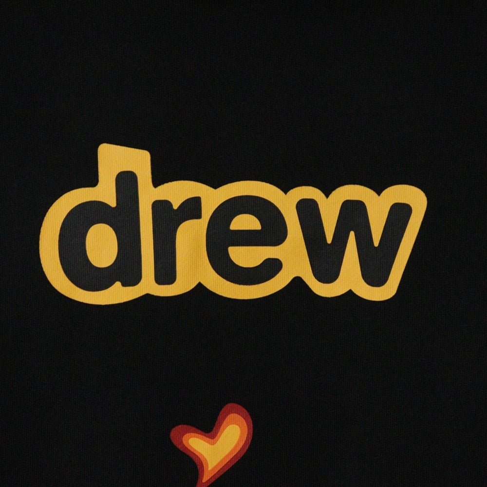drew house(ドリューハウス) 22AW FIRE HOODIE ファイアー フロントロゴ プルオーバー スウェットパーカー ブラック/レッド