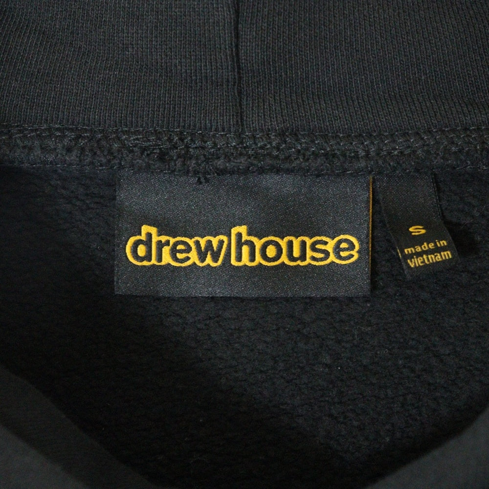 drew house(ドリューハウス) 22AW FIRE HOODIE ファイアー フロントロゴ プルオーバー スウェットパーカー ブラック/レッド