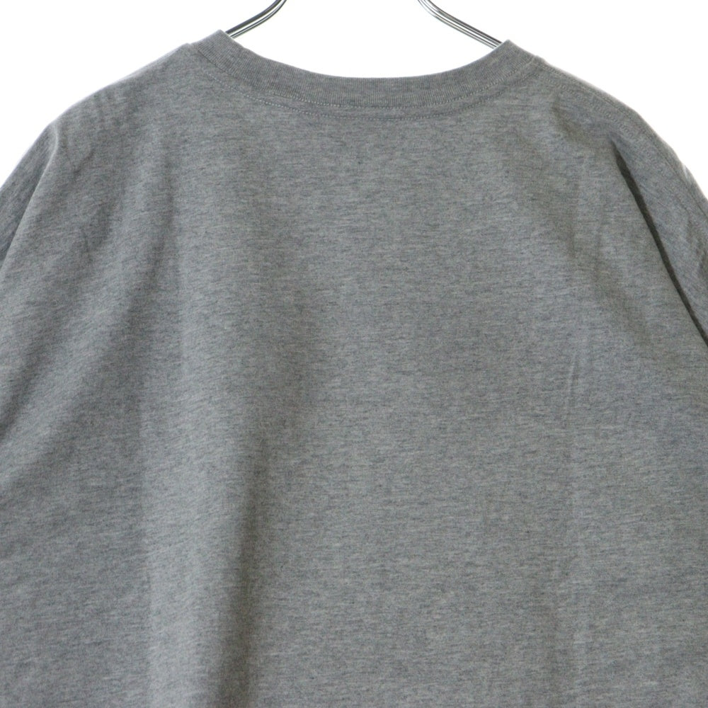 drew house(ドリューハウス) LOGO BOXY TEE フロントロゴプリント ボクシー ビッグシルエット クルーネック半袖Tシャツ カットソー グレー