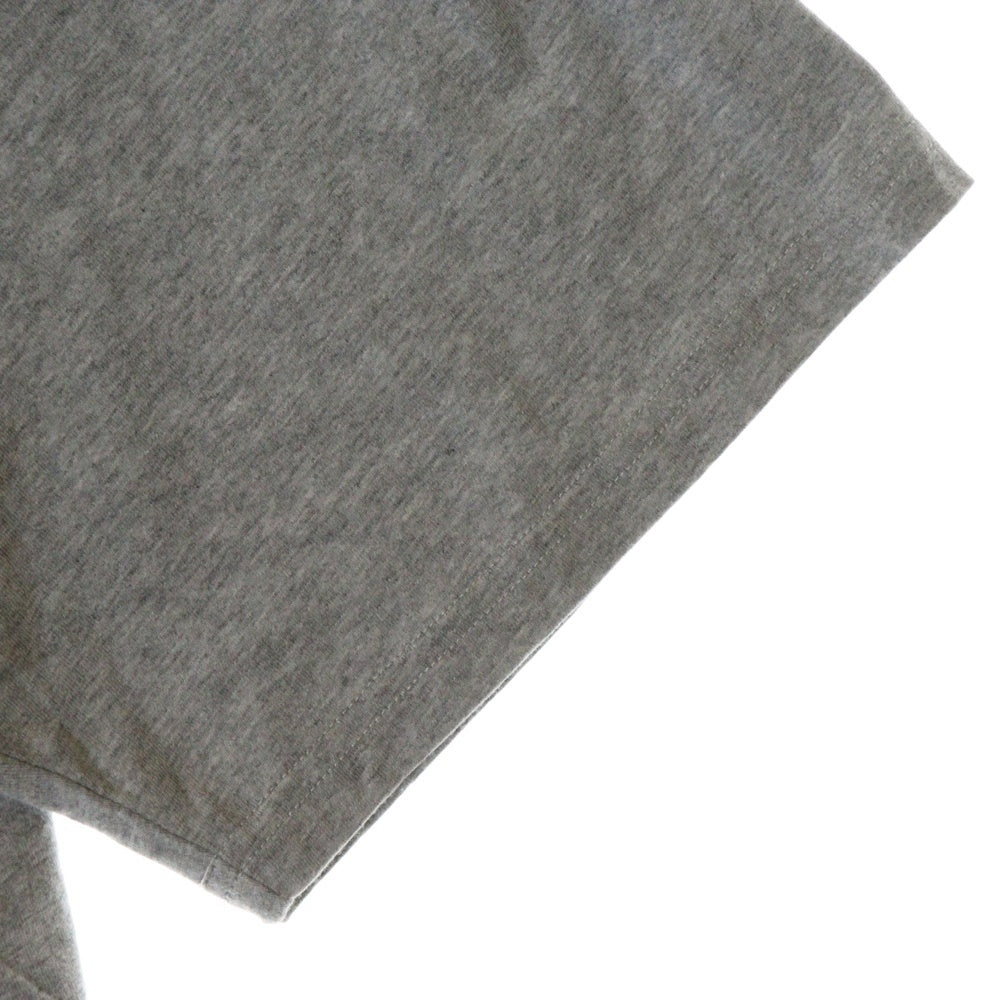 drew house(ドリューハウス) LOGO BOXY TEE フロントロゴプリント ボクシー ビッグシルエット クルーネック半袖Tシャツ カットソー グレー