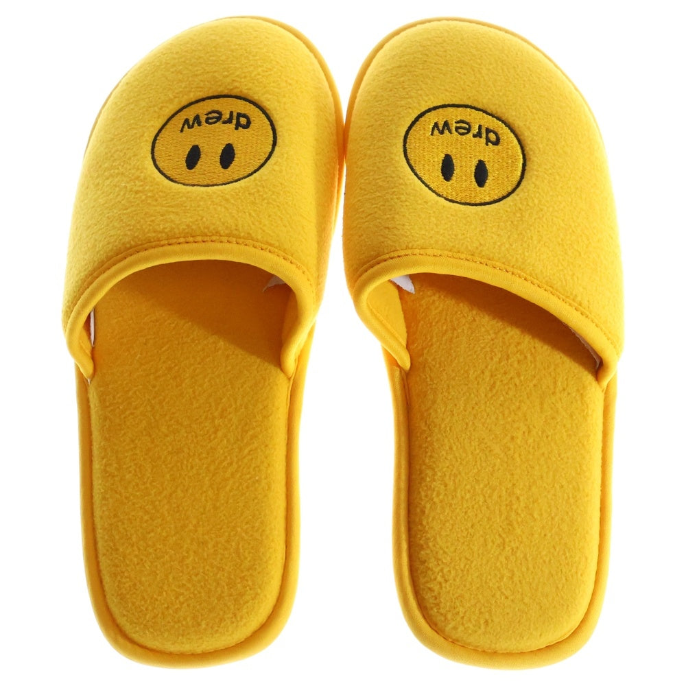 drew house(ドリューハウス) MASCOT HOUSE SLIPPERS マスコット ロゴエンブロイダリー ルームスリッパ サンダル シューズ イエロー