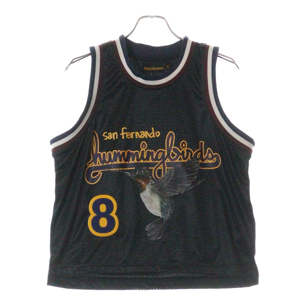 drew house(ドリューハウス) HUMMINGBIRDS CROPPED BASKETBALL JERSEY ハミングバード クロップド バスケットボール ジャージ ノースリーブ タンクトップ