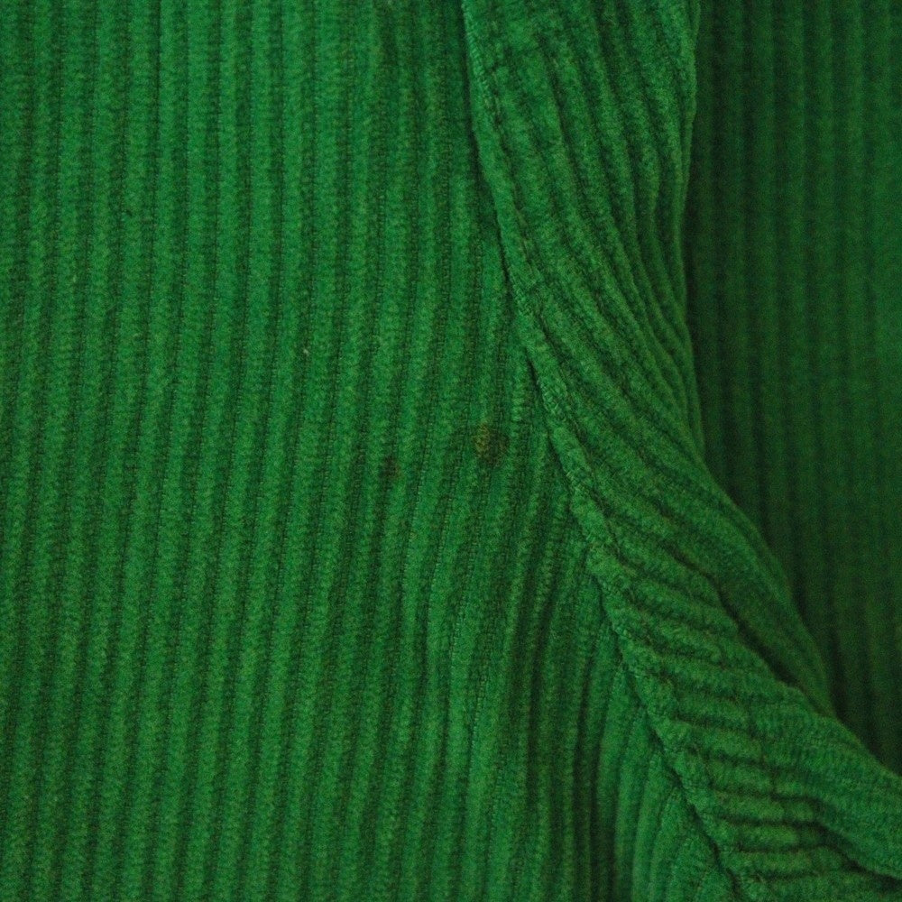 drew house(ドリューハウス) CORDUROY CARPENTER PANTS バックポケット ロゴエンブロイダリー カーペンター カットオフ コーデュロイパンツ グリーン