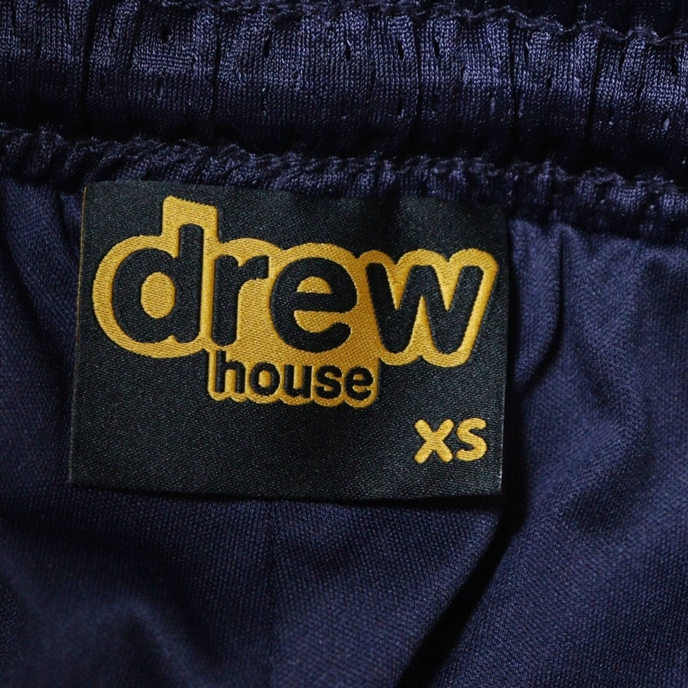 drew house(ドリューハウス) メッシュ ロゴプリント ドローコード ハーフパンツ ショーツ ネイビー