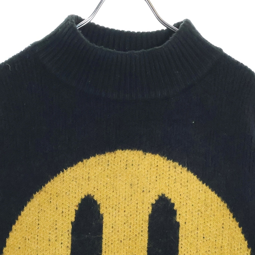 drew house(ドリューハウス) MASCOT FUNNEL NECK SWEATER マスコット ファネル モックネック ニットセーター ブラック