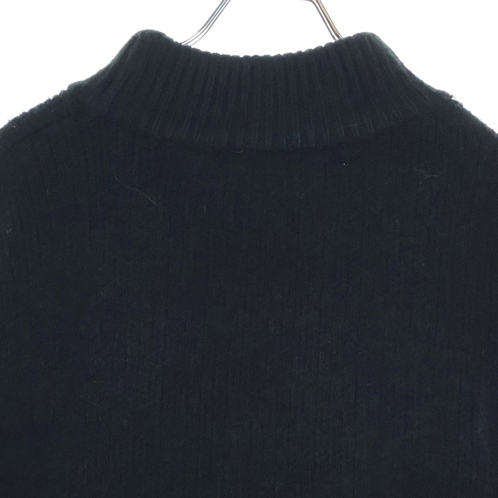 drew house(ドリューハウス) MASCOT FUNNEL NECK SWEATER マスコット ファネル モックネック ニットセーター ブラック