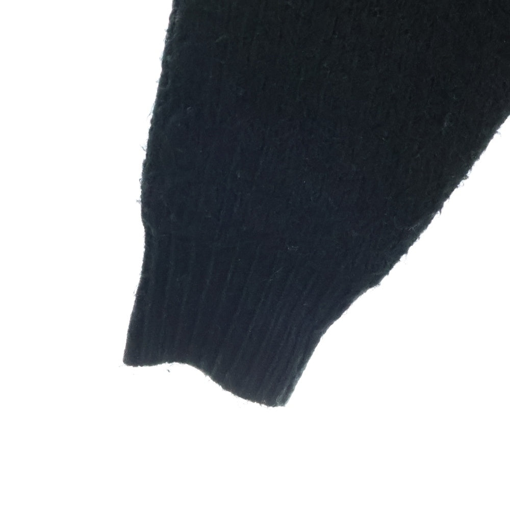 drew house(ドリューハウス) MASCOT FUNNEL NECK SWEATER マスコット ファネル モックネック ニットセーター ブラック