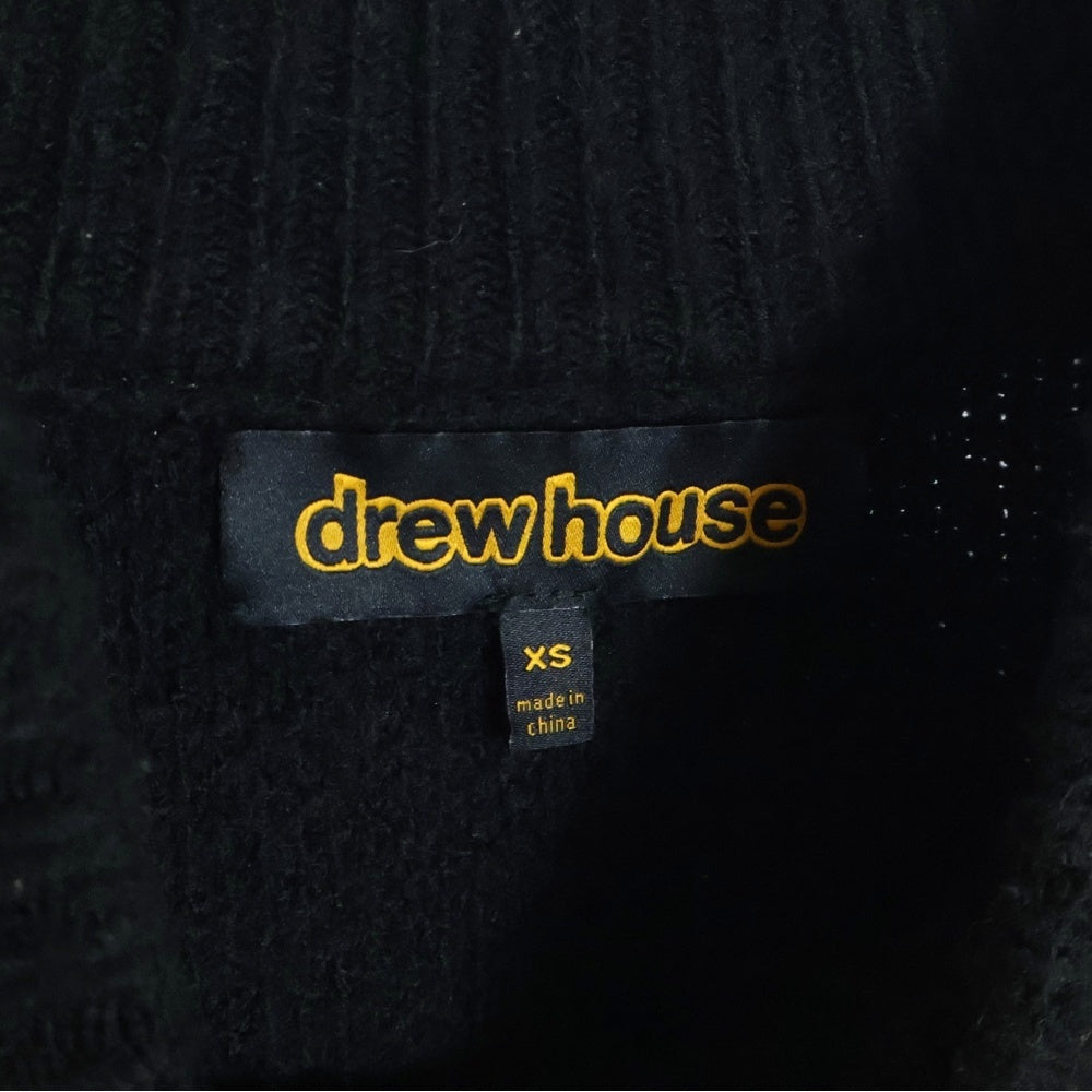 drew house(ドリューハウス) MASCOT FUNNEL NECK SWEATER マスコット ファネル モックネック ニットセーター ブラック