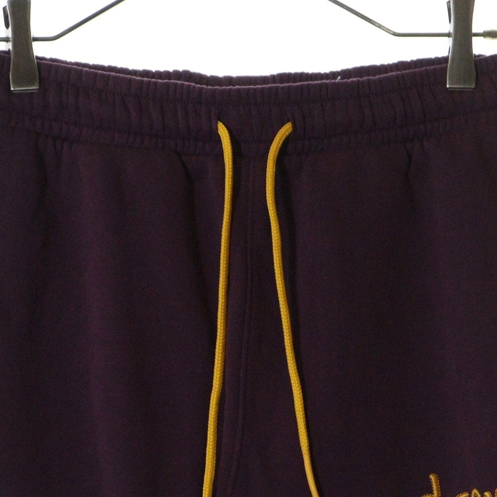 drew house(ドリューハウス) JAGGER SWEATPANT ロゴエンブロイダリー ジャガー スウェットパンツ パープル