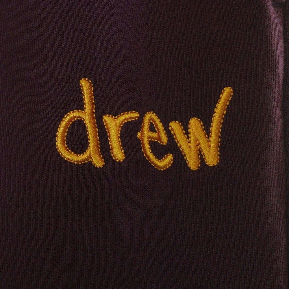 drew house(ドリューハウス) JAGGER SWEATPANT ロゴエンブロイダリー ジャガー スウェットパンツ パープル