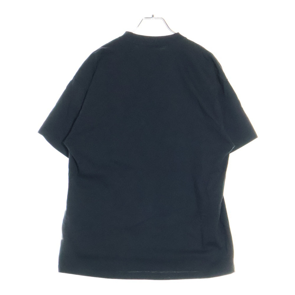 drew house(ドリューハウス) HEART LOGO TEE フロントハートロゴプリント クルーネック半袖Tシャツ カットソー ブラック/イエロー