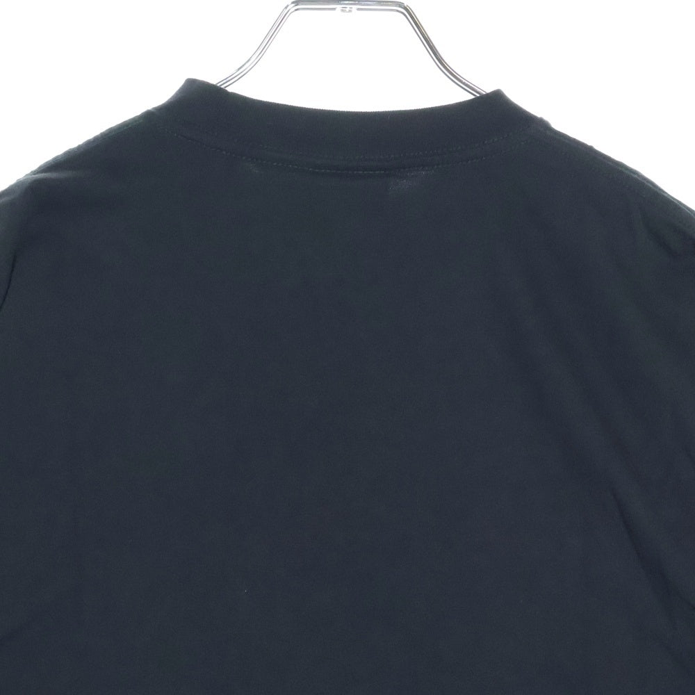 drew house(ドリューハウス) HEART LOGO TEE フロントハートロゴプリント クルーネック半袖Tシャツ カットソー ブラック/イエロー