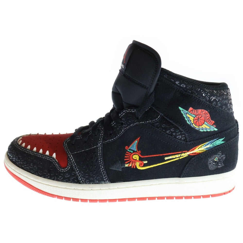NIKE(ナイキ) AIR JORDAN 1 MID SE SIEMPRE FAMILIA エアジョーダン 1 ミッド SE シエンプレ ファミリア ミッドカットスニーカー レッド/ブラック US10.5/29.5cm DN4904-001