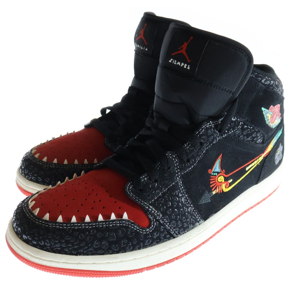 NIKE(ナイキ) AIR JORDAN 1 MID SE SIEMPRE FAMILIA エアジョーダン 1 ミッド SE シエンプレ ファミリア ミッドカットスニーカー レッド/ブラック US10.5/29.5cm DN4904-001