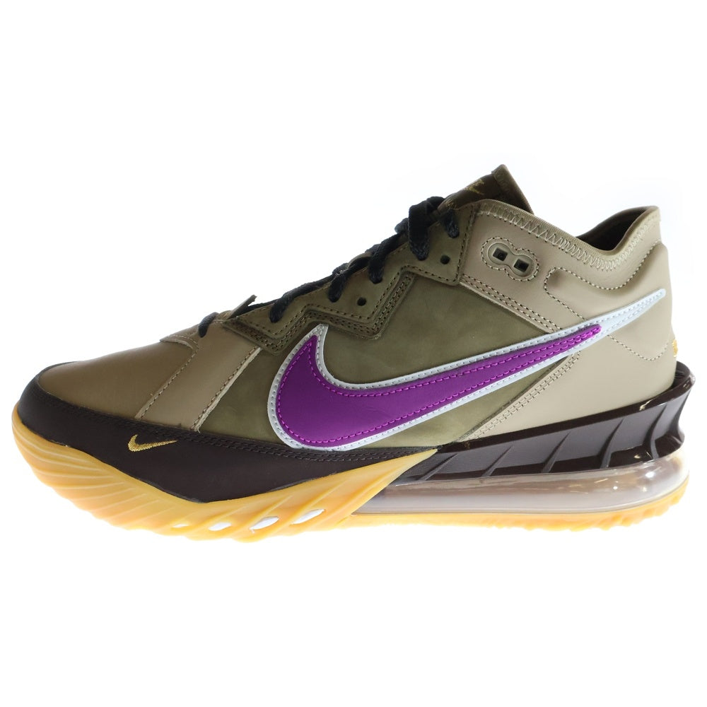 NIKE(ナイキ) ×atmos LEBRON 18 LOW NRG Viotech アトモス レブロン18 ロー バイオテック ローカットスニーカー シューズ ブラウン US11.5/29.5cm CW3153-200