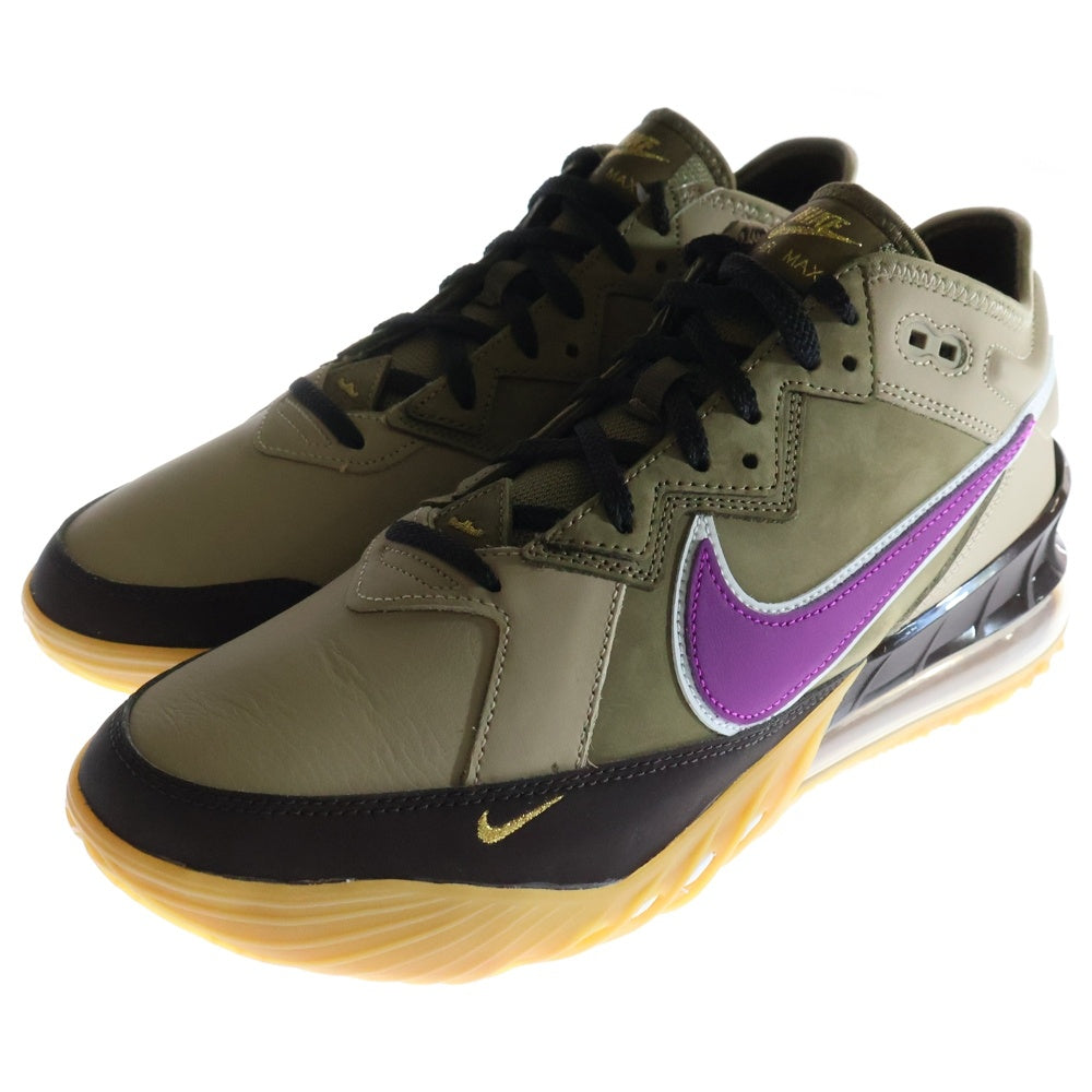 NIKE(ナイキ) ×atmos LEBRON 18 LOW NRG Viotech アトモス レブロン18 ロー バイオテック ローカットスニーカー シューズ ブラウン US11.5/29.5cm CW3153-200