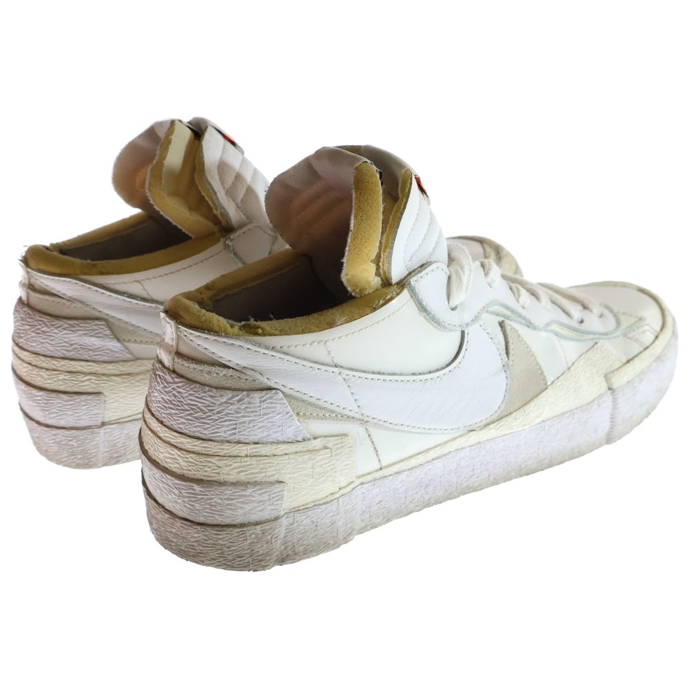 NIKE(ナイキ) ×Sacai BLAZER LOW WHITE PATENT LEATHER サカイ ブレーザー ホワイトパテントレザー ローカットスニーカー ホワイト US12/30cm DM6443-100