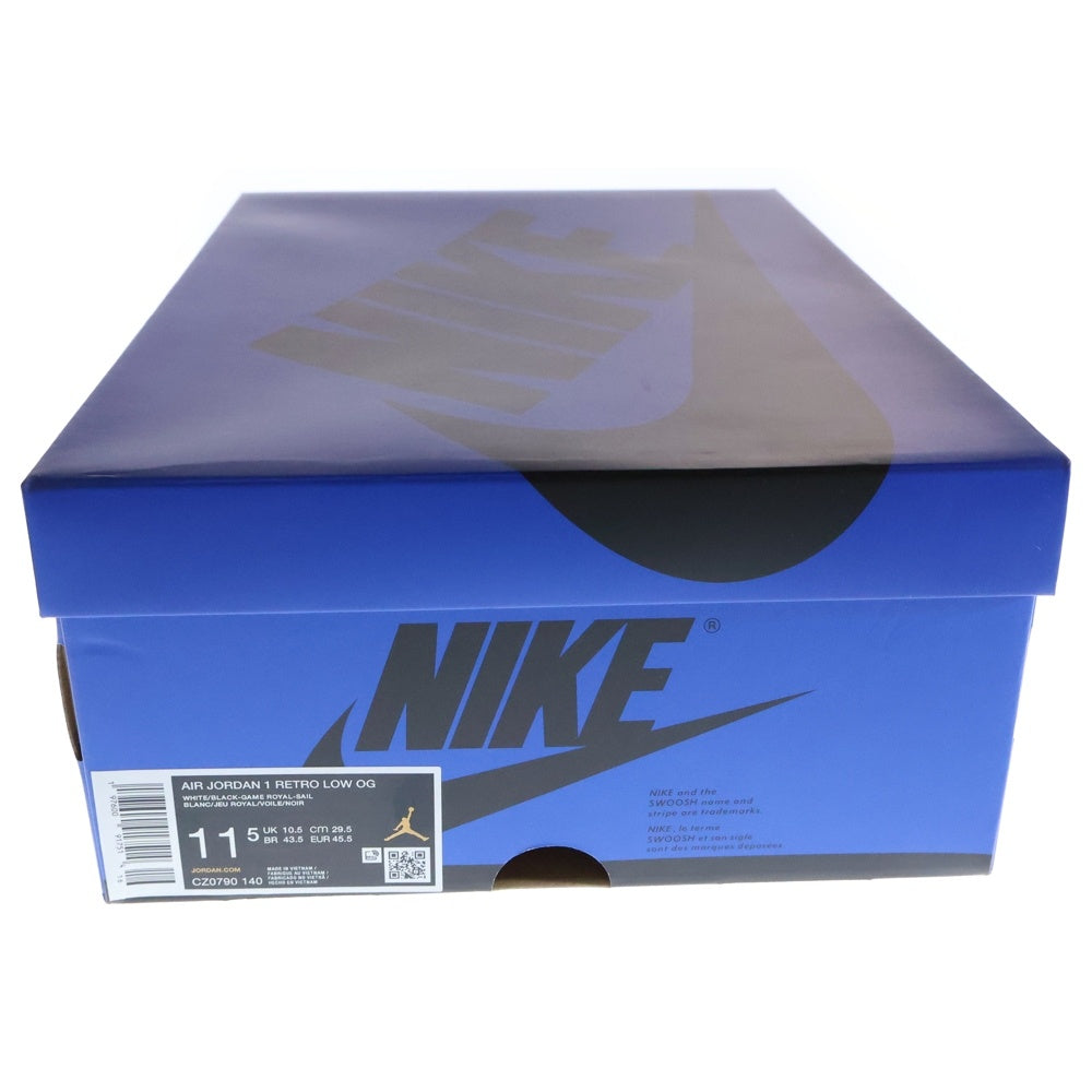 NIKE(ナイキ) AIR JORDAN 1 RETRO LOW OG エアジョーダン 1 レトロ ゲームロイヤル ローカットスニーカー ブルー US11.5/29.5cm CZ0790-140