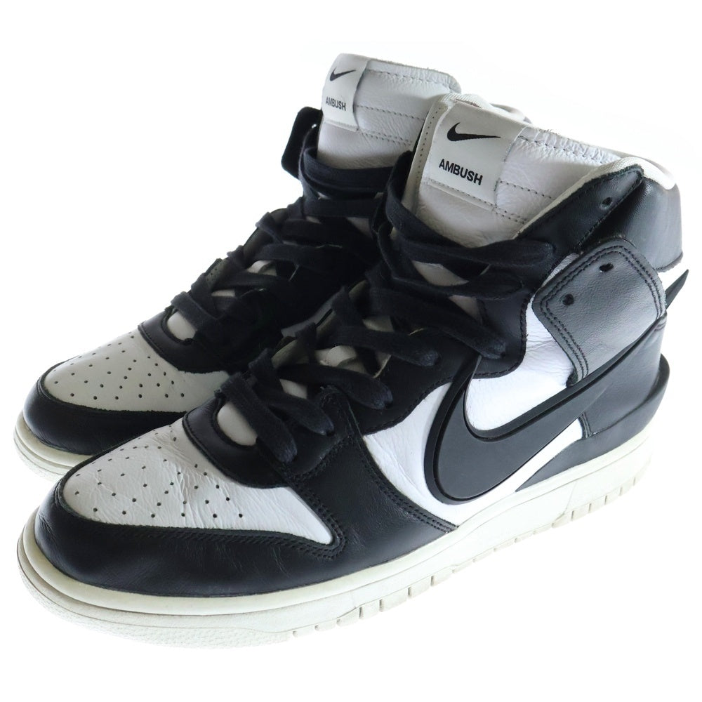 NIKE(ナイキ) ×AMBUSH DUNK HI BLACK アンブッシュ ダンク ハイカットスニーカー ブラック/ホワイト US9.5/27.5cm CU7544-001