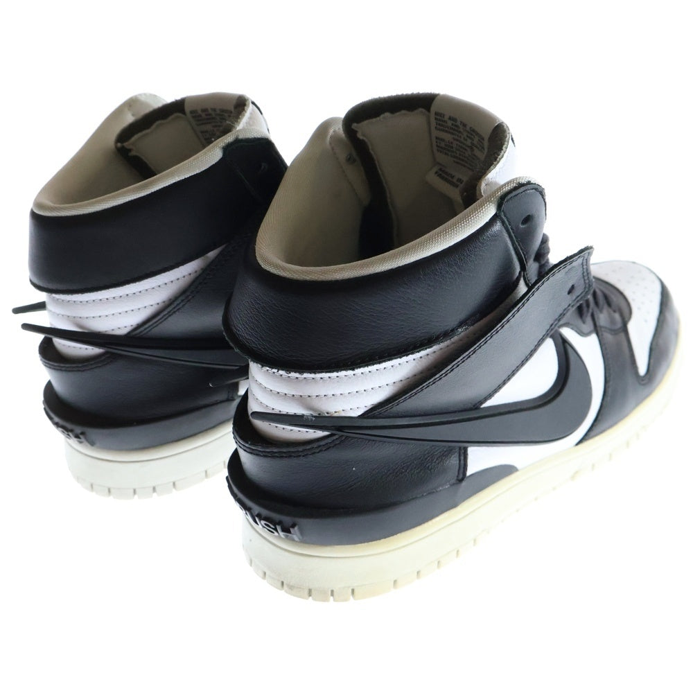 NIKE(ナイキ) ×AMBUSH DUNK HI BLACK アンブッシュ ダンク ハイカットスニーカー ブラック/ホワイト US9.5/27.5cm CU7544-001