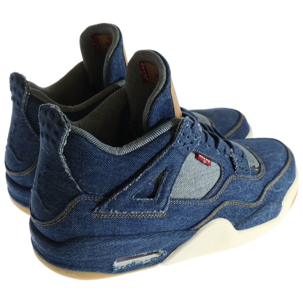NIKE(ナイキ) ×LEVI'S AIR JORDAN 4 RETRO LEVIS NRG リーバイス エアジョーダン4 レトロ ローカットスニーカー デニム インディゴ US8.5/26.5cm AO2571-401