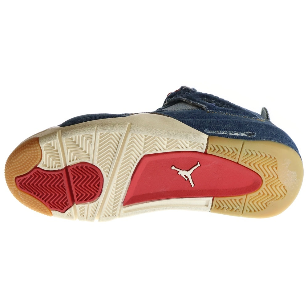 NIKE(ナイキ) ×LEVI'S AIR JORDAN 4 RETRO LEVIS NRG リーバイス エアジョーダン4 レトロ ローカットスニーカー デニム インディゴ US8.5/26.5cm AO2571-401