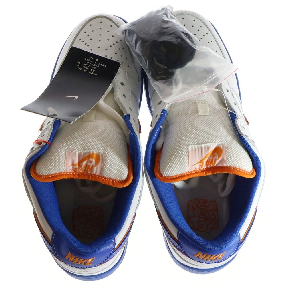 NIKE SB(ナイキエスビー) 【観賞用 2004年製】 ×MEDICOM TOY 1st DUNK LOW PRO メディコムトイ ダンク ローカットスニーカー ホワイト US8/26cm 304292-142