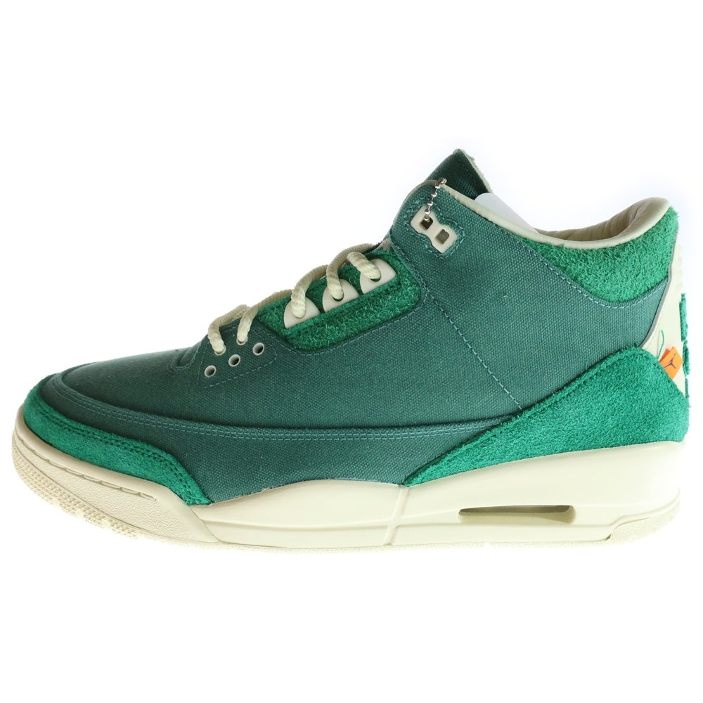 NIKE(ナイキ) ×NINA CHANEL ABNEY AIR JORDAN 3 RETRO OG SP エアジョーダン3 レトロ ニーナ シャネル アブニー ミッドカットスニーカー グリーン US11.5/28.5cm FZ7974-300
