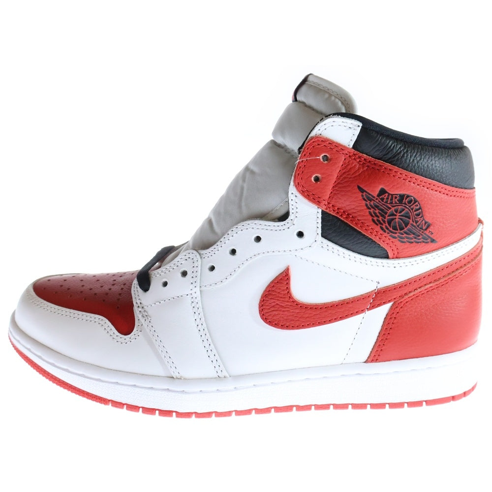 NIKE(ナイキ) AIR JORDAN 1 RETRO HIGH OG HERITAGE エアジョーダン1 レトロ ヘリテージ ハイカットスニーカー ホワイト/レッド US9.5/27.5cm 555088-161