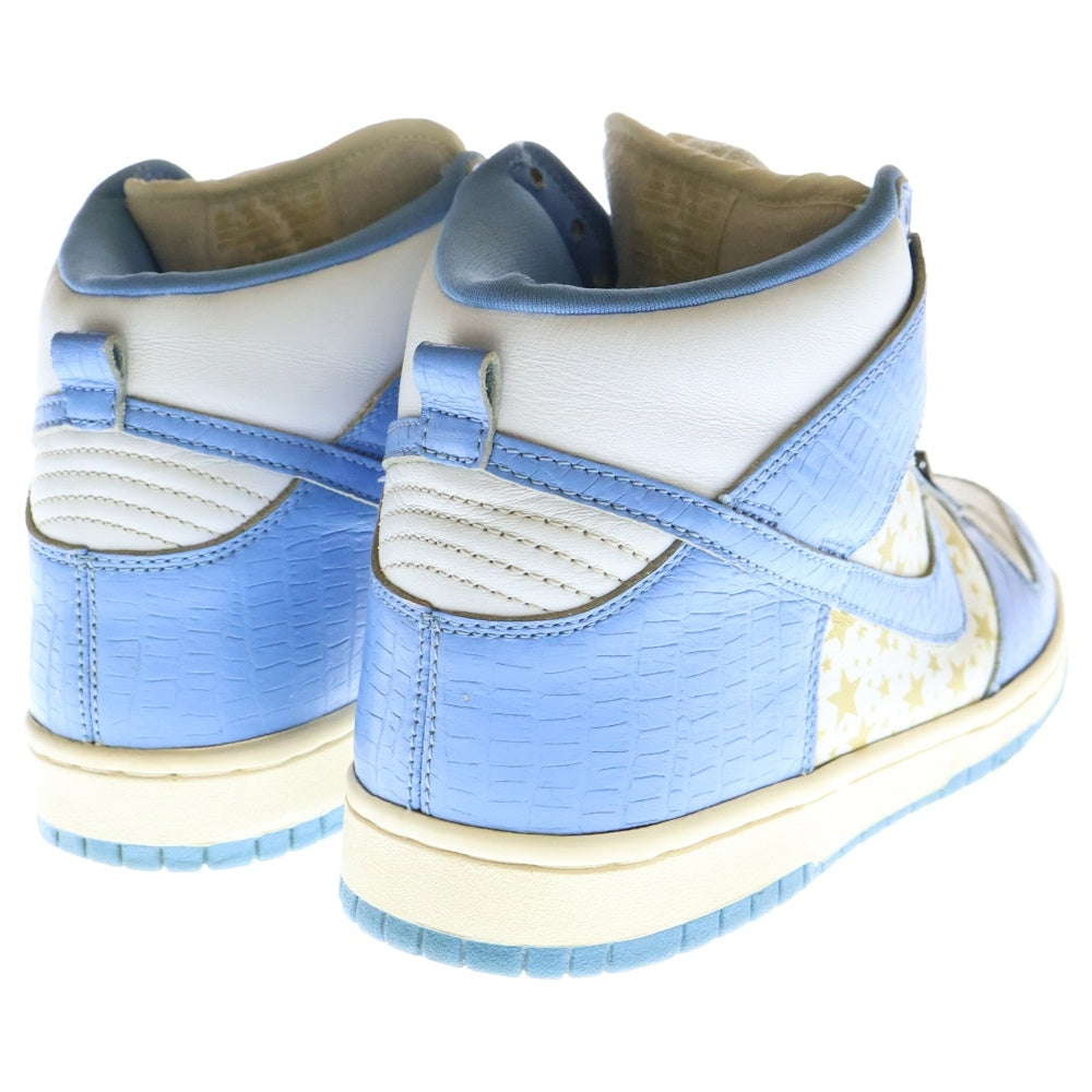 NIKE SB(ナイキエスビー) 03SS【観賞用 2003年製】 ×SUPREME DUNK HIGH PRO BLUE STARS シュプリーム ダンク プロ ブルースターズ ハイカットスニーカー US10/28cm 307385-141
