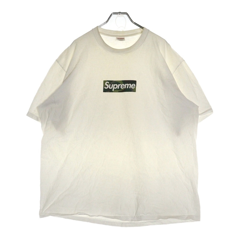 SUPREME(シュプリーム) 23AW Box Logo Tee カモフラージュ 迷彩 ボックスロゴ クルーネック 半袖Tシャツ カットソー ホワイト
