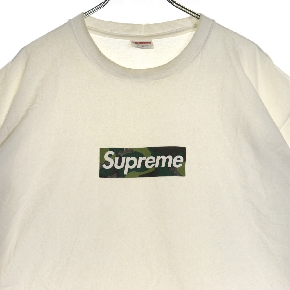 SUPREME(シュプリーム) 23AW Box Logo Tee カモフラージュ 迷彩 ボックスロゴ クルーネック 半袖Tシャツ カットソー ホワイト